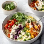 BBQ Ranch Chicken Quinoa Bowls