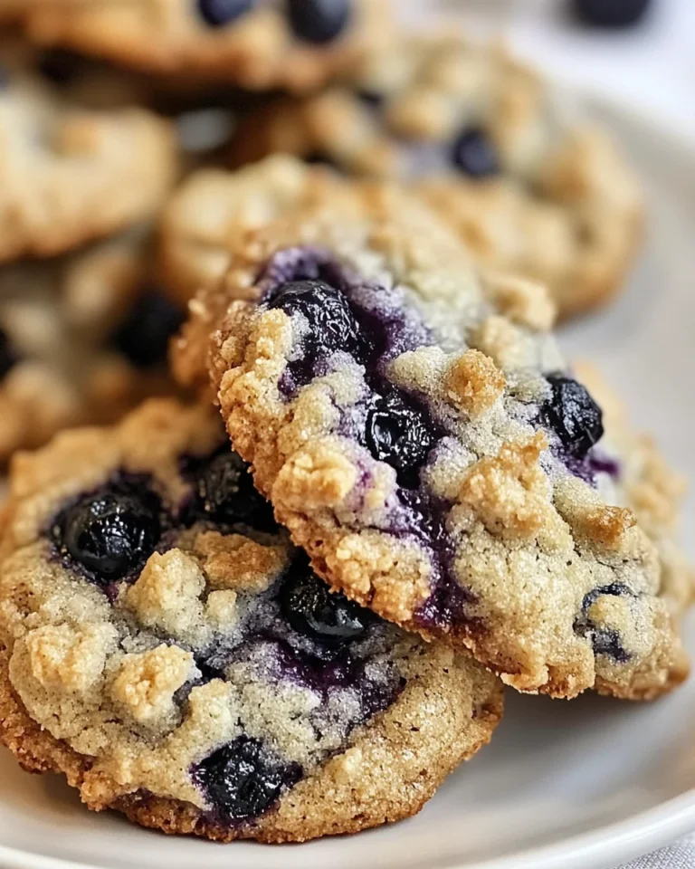 Blueberry Muffin Cookies with Streusel Topping
