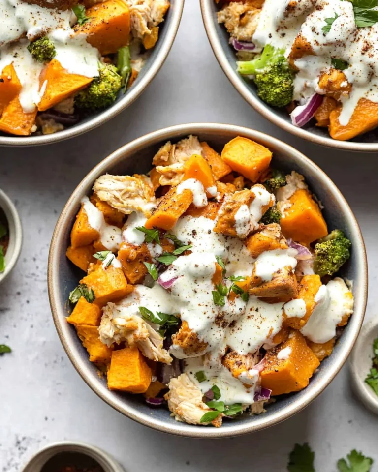 Buffalo Chicken Sweet Potato Casserole