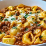 Cheesy Beef Enchilada Tortellini