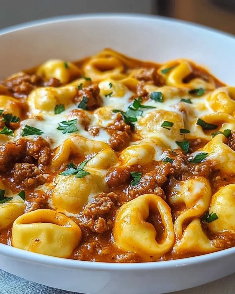 Cheesy Beef Enchilada Tortellini