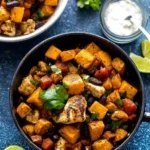 Chili Lime Sweet Potato and Chicken Skillet