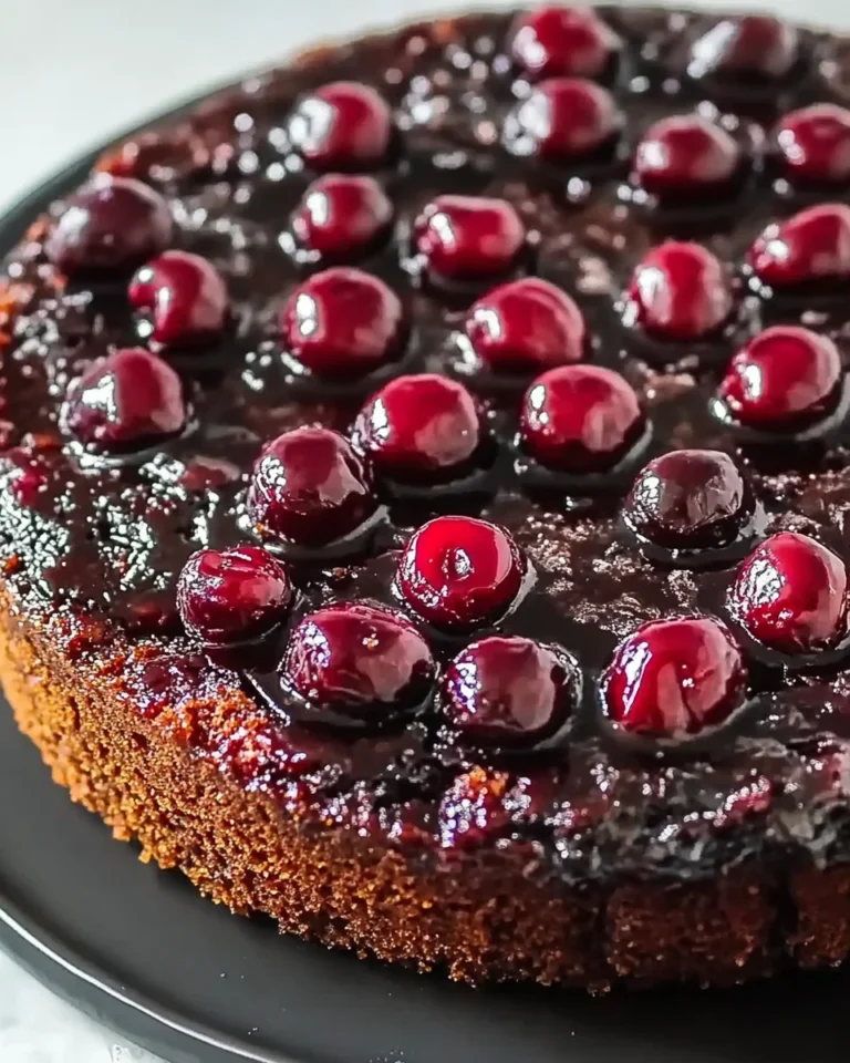 Chocolate Cherry Upside Down Cake