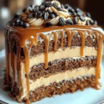 Gooey Coffee Caramel Cake