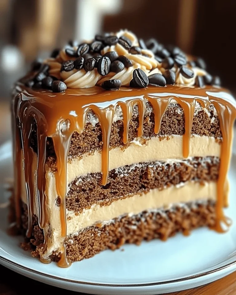 Gooey Coffee Caramel Cake