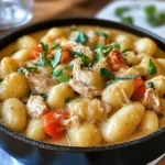 One Pot Gnocchi Chicken Pot Pie