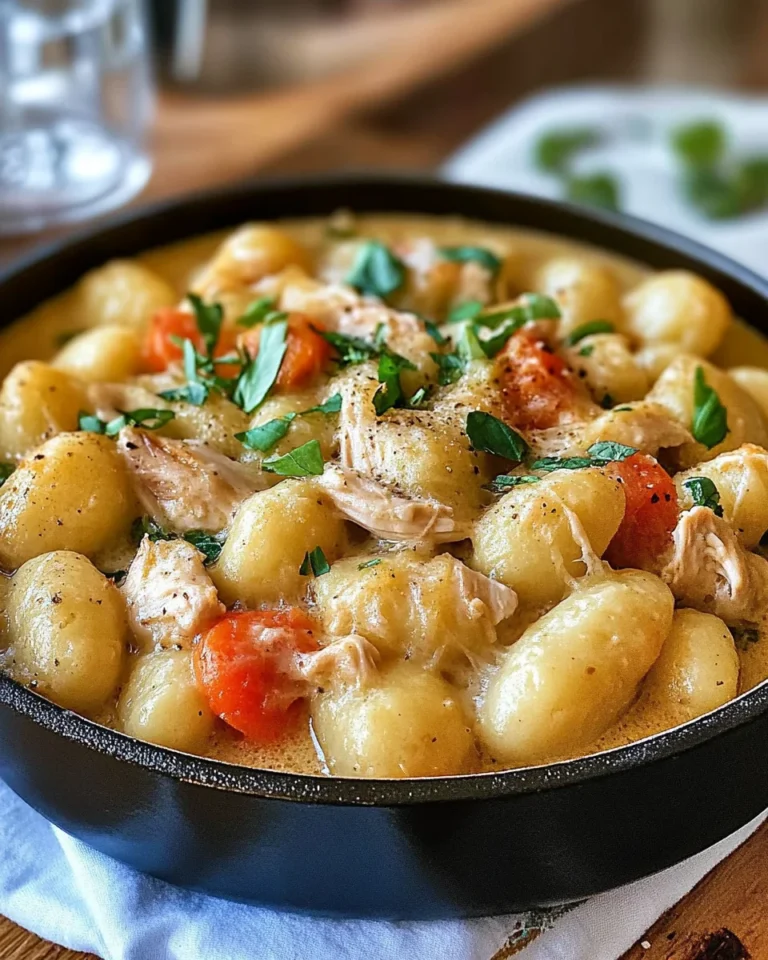 One Pot Gnocchi Chicken Pot Pie