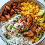 Street Corn Chicken Rice Bowl