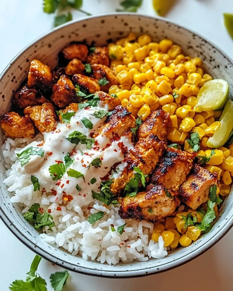 Street Corn Chicken Rice Bowl