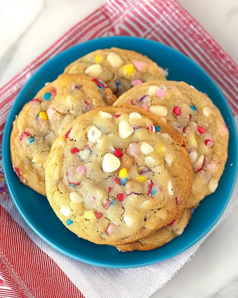 White Chocolate Confetti Cookies