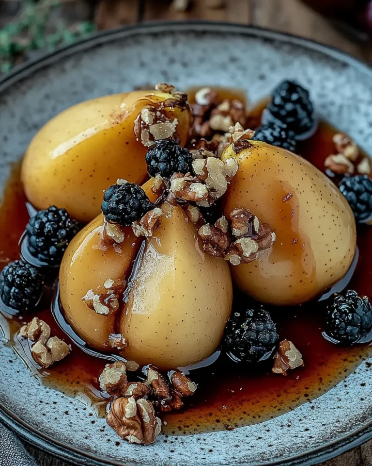 Baked Pears with Honey & Walnuts