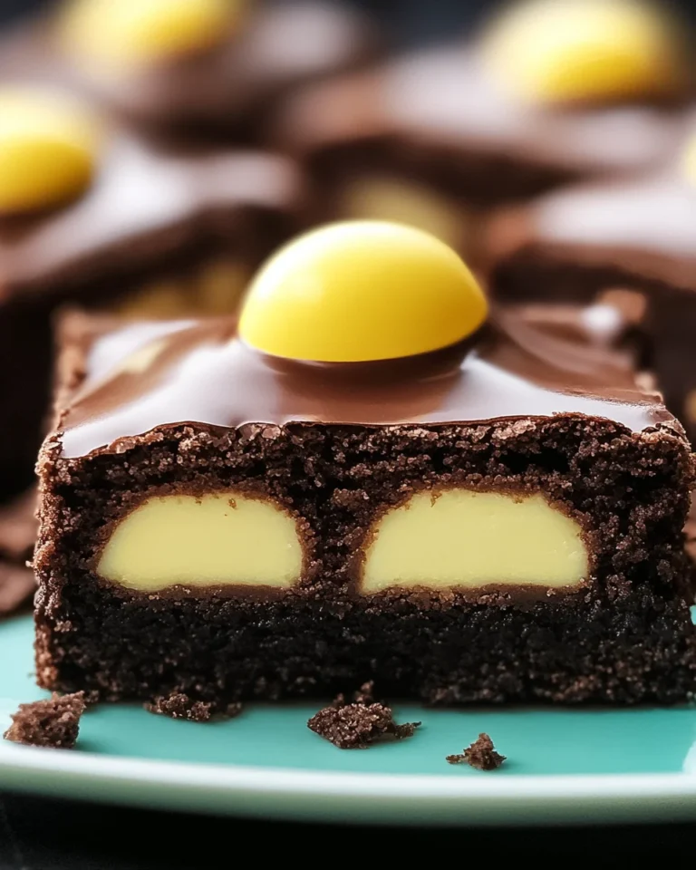 Cadbury Egg Brownies