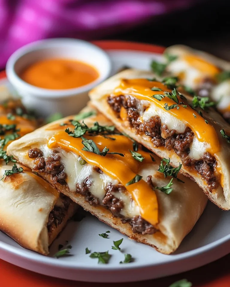 Cheeseburger Stuffed Flatbreads