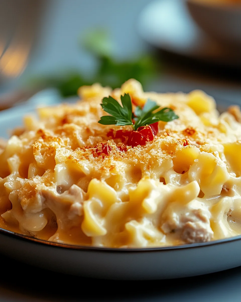 Cheesy Tuna Noodle Casserole