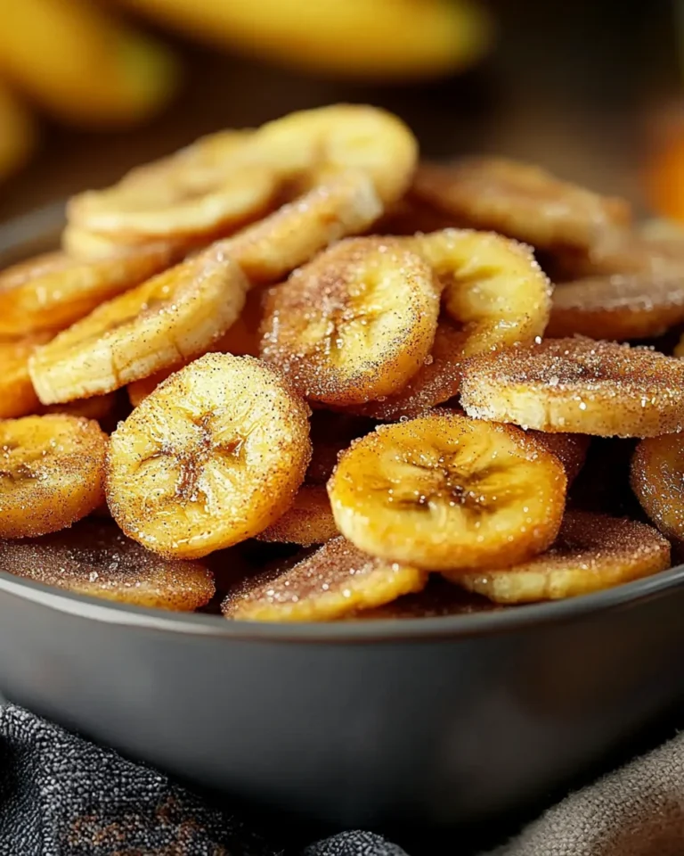 Cinnamon-Sugar Air Fryer Banana Chips
