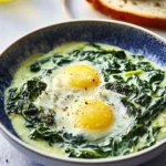 Creamy Spinach and Eggs
