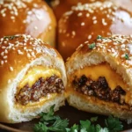 Garlic Parmesan Cheeseburger Bombs