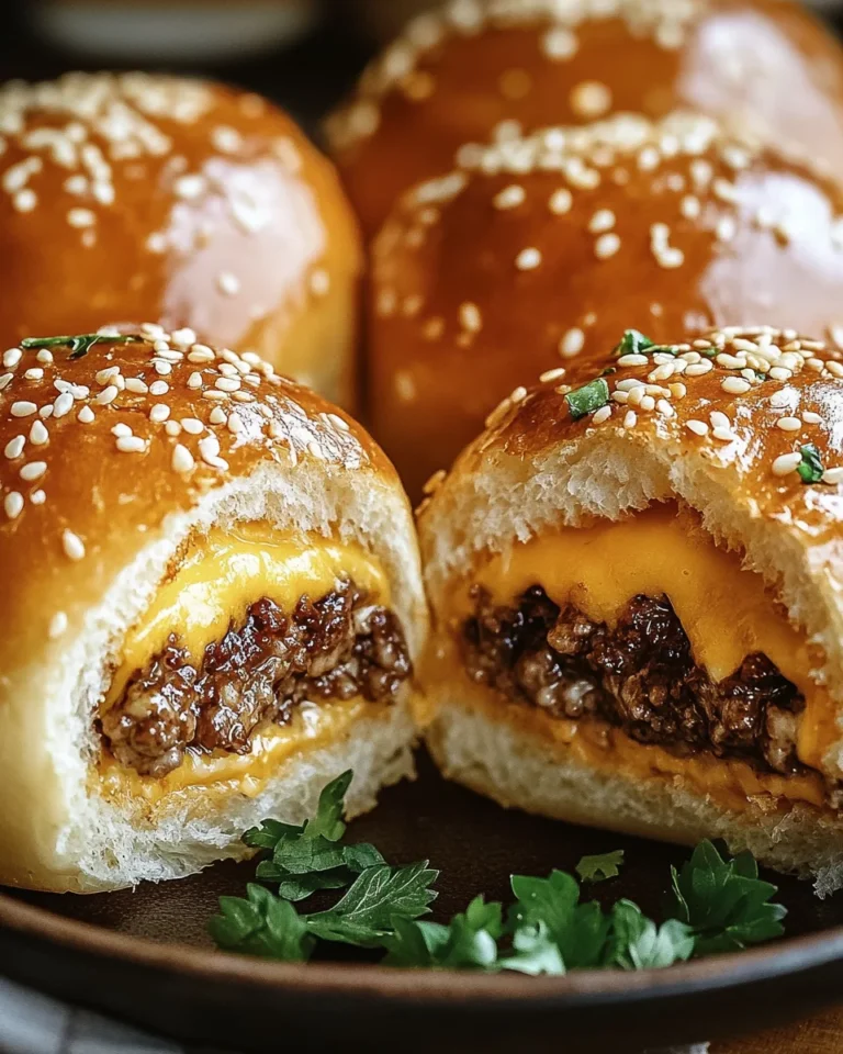 Garlic Parmesan Cheeseburger Bombs