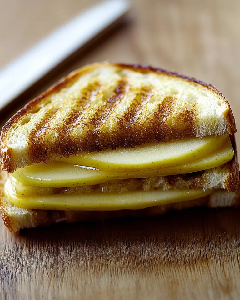 Grilled Apple Cheddar Mustard Sandwich