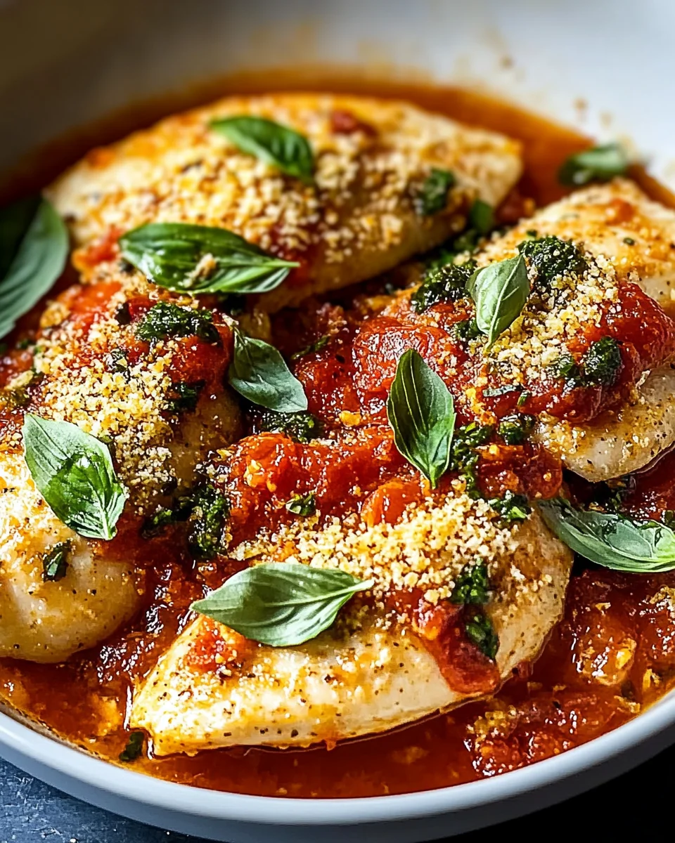 Herb Chicken Tomato Topping