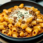 Homemade Cheeseburger Pasta