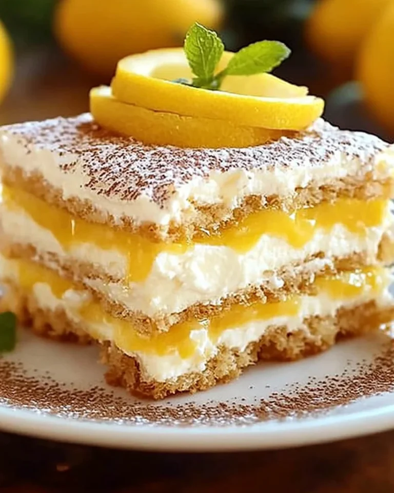 Lemon Limoncello Italian Tiramisu