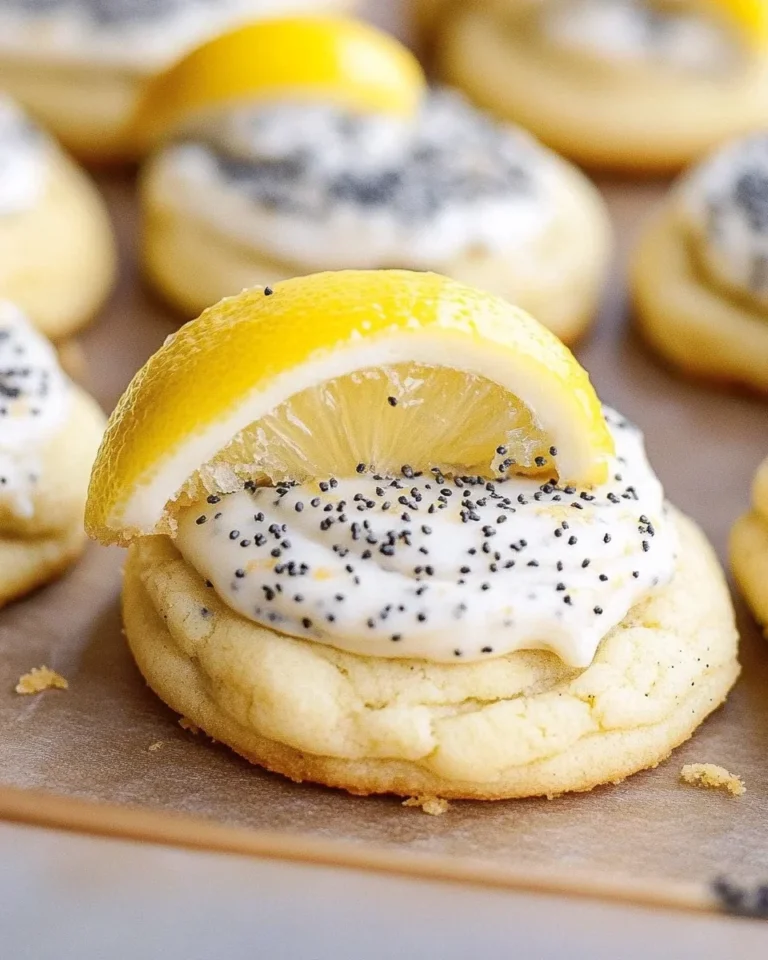 Lemon Poppy Seed Cheesecake Cookies