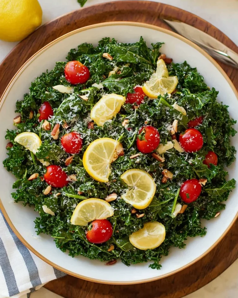 Lemony Parmesan Kale Salad