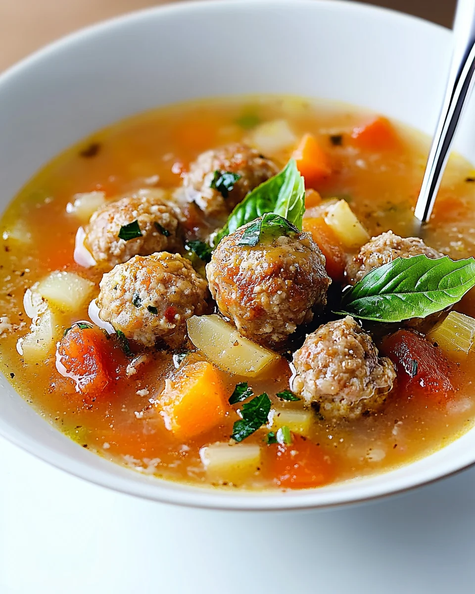 Meatball Vegetable Soup