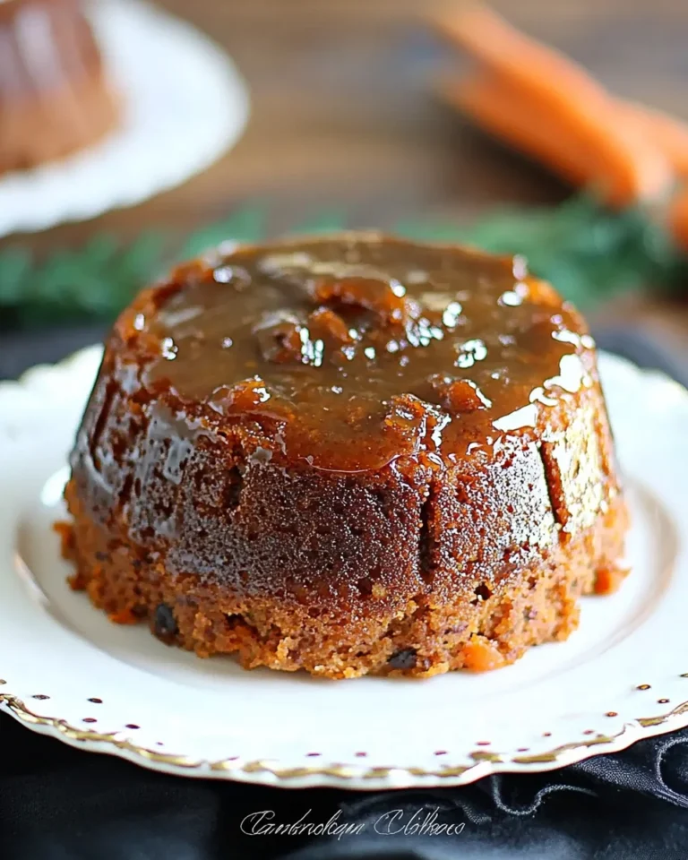 Steamed Carrot Pudding Cake