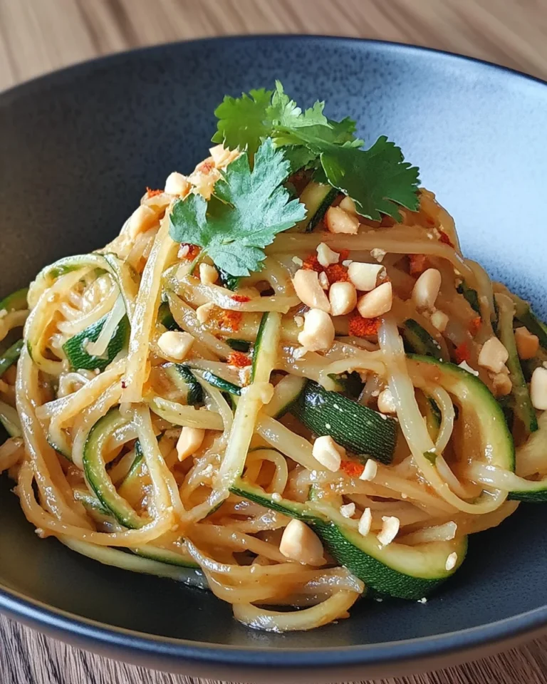 Zucchini Pad Thai Low Carb