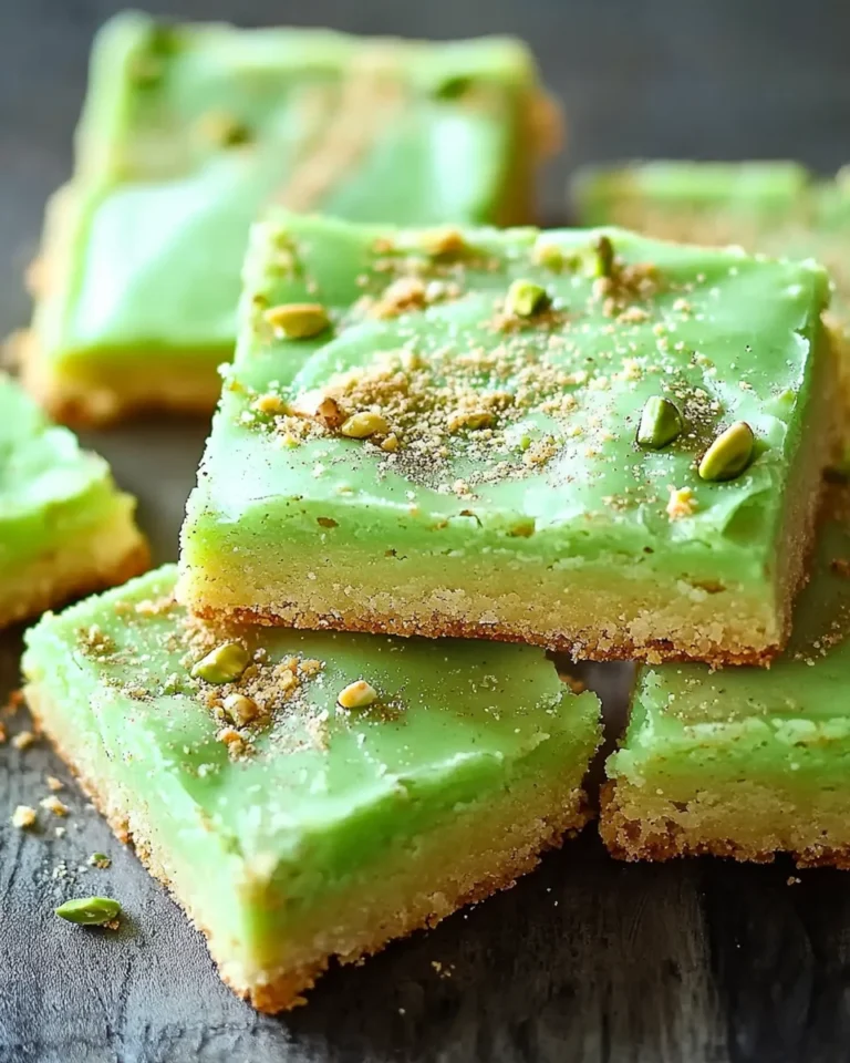 easy pistachio cookie bars