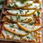 pear and gorgonzola flatbread