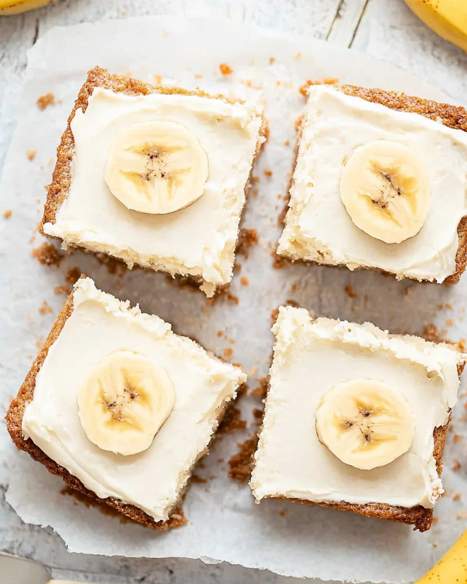 Banana Bars with Cream Cheese Frosting