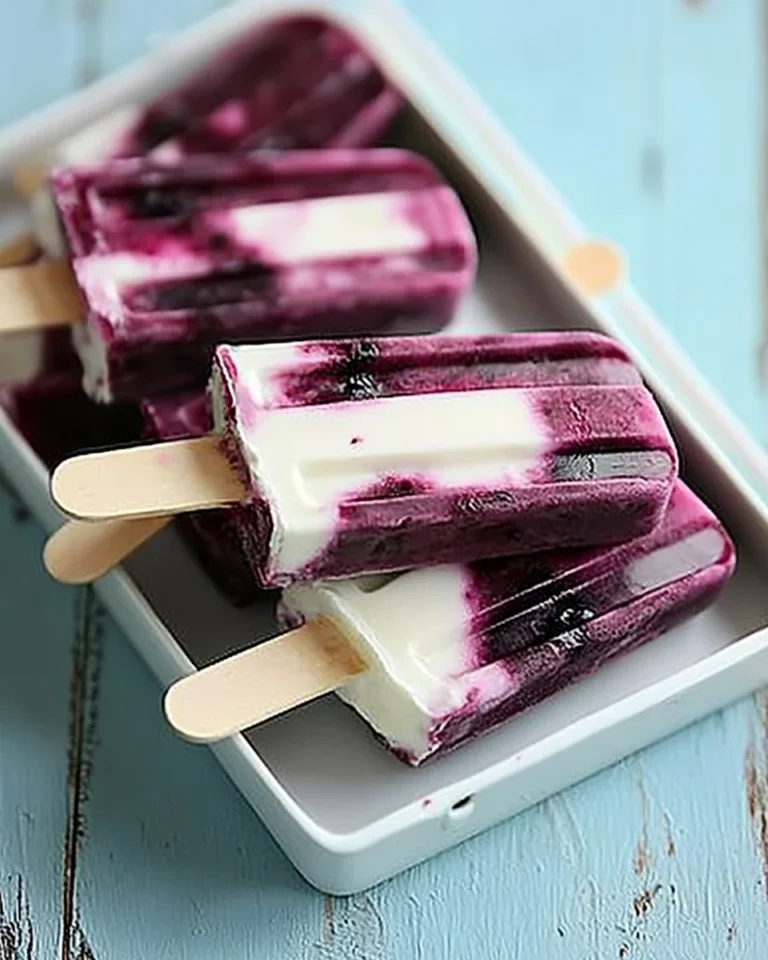 Blackberry Lime Cheesecake Popsicles