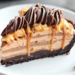 Chocolate Peanut Butter Caramel Mousse Pie