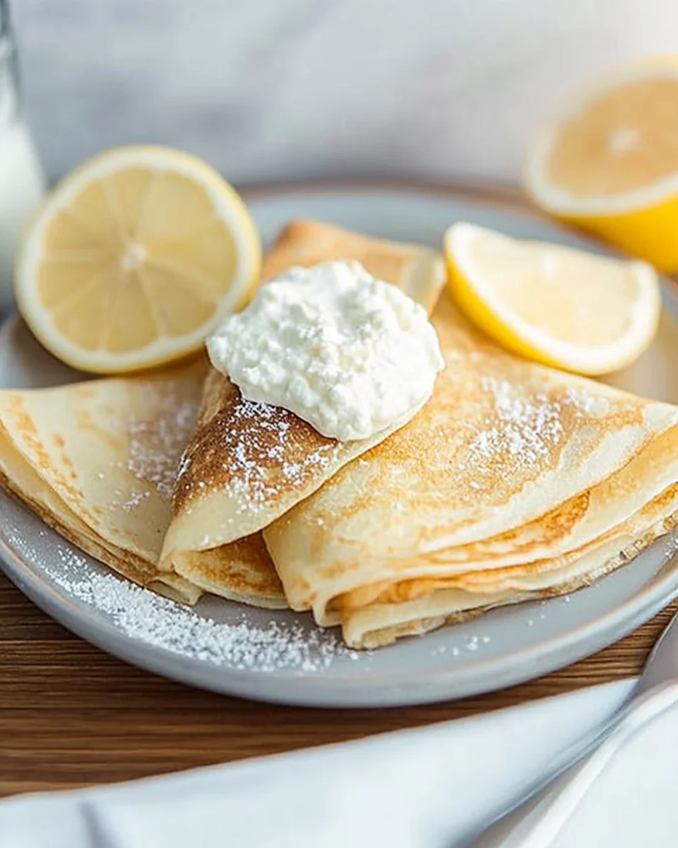 Lemon Ricotta Crepes