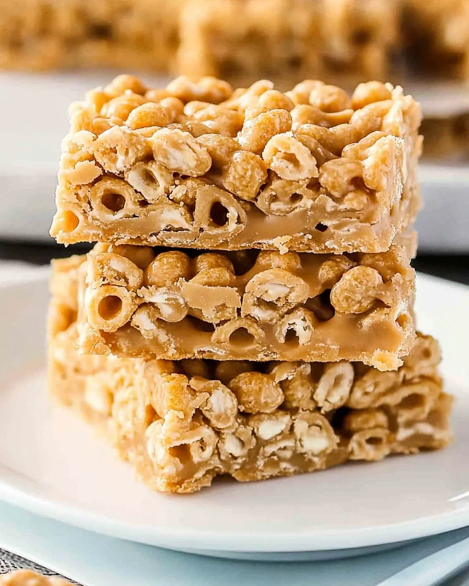 No Bake Peanut Butter Cheerio Bars
