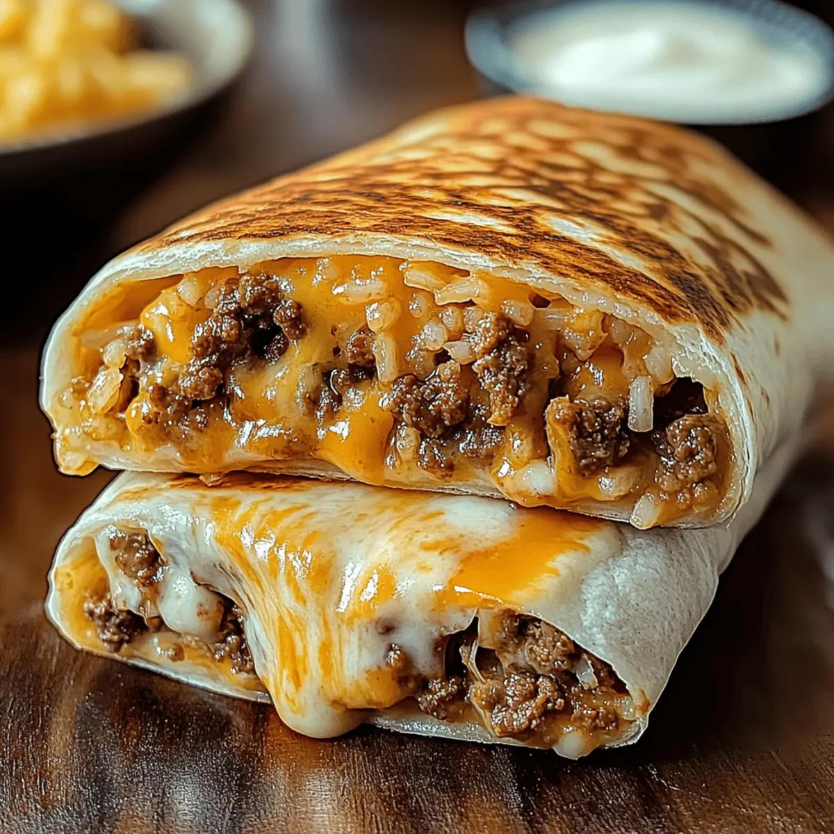 Easy Grilled Cheese Burrito
