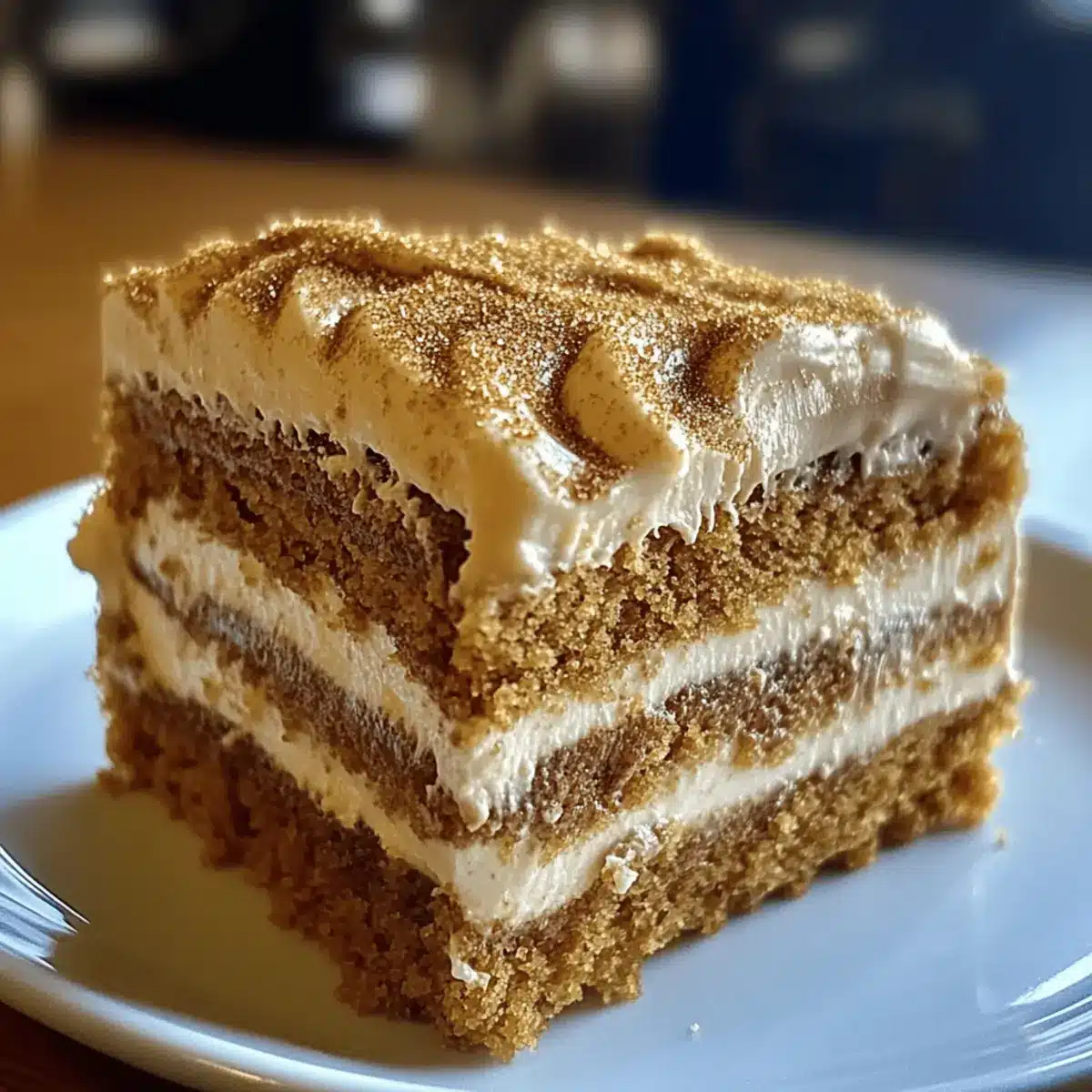 Pumpkin Spice Gooey Cake with Cream Cheese Frosting