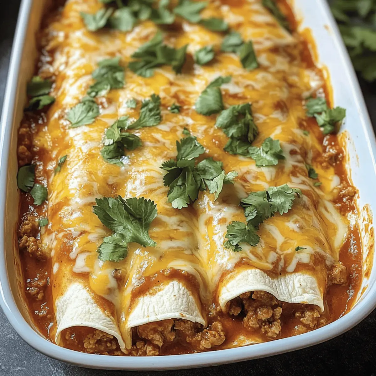 Easy Ground Beef Enchiladas