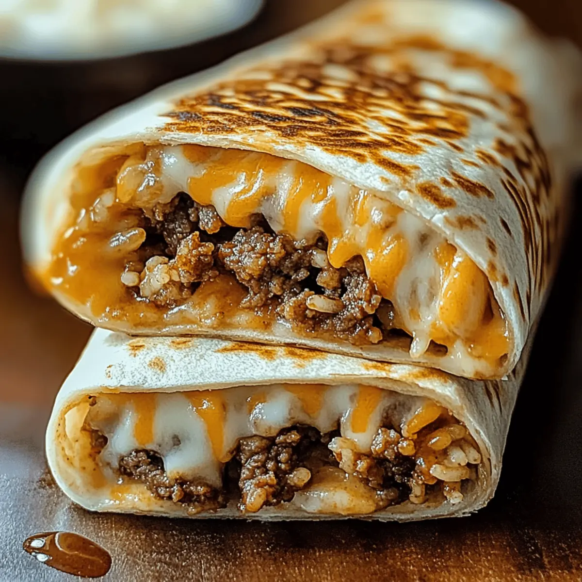 Easy Grilled Cheese Burrito