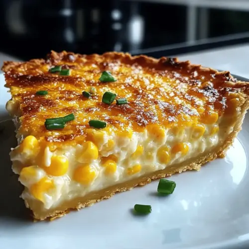 Cheddar Sweet Corn Pie