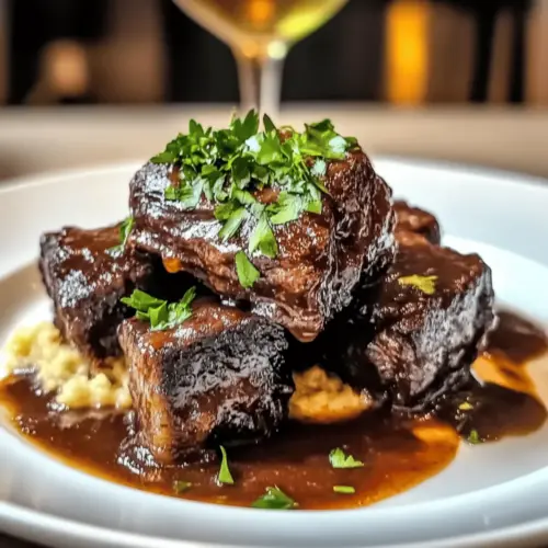 Red Wine Braised Beef Short Ribs