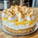 Triple Lemon Meringue Cheesecake