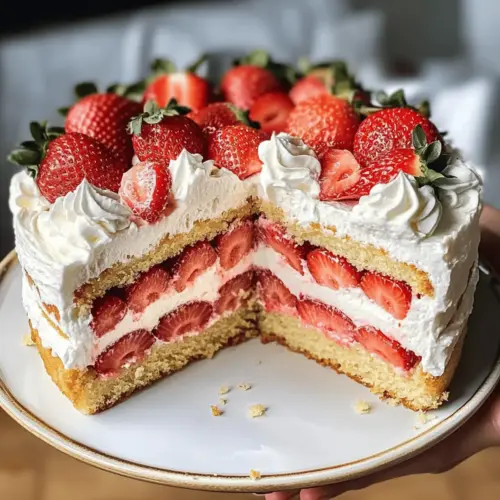 Strawberry Shortcake Layer Sponge Cake