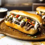 Italian Beef Sandwich with Roasted Garlic Aioli