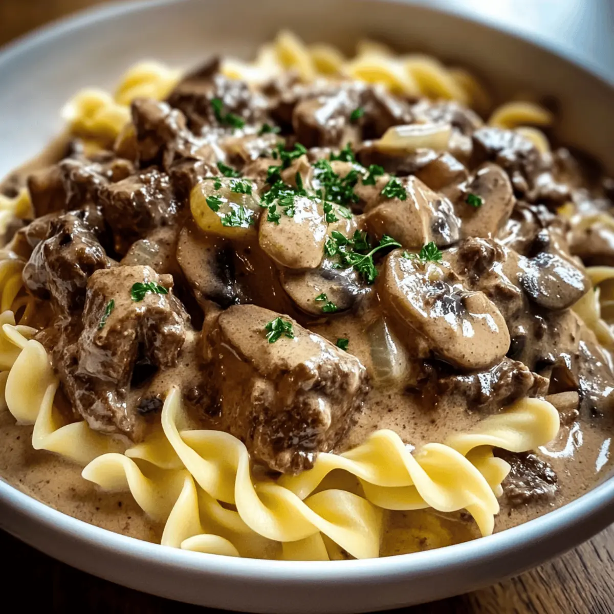 Crockpot Beef Stroganoff