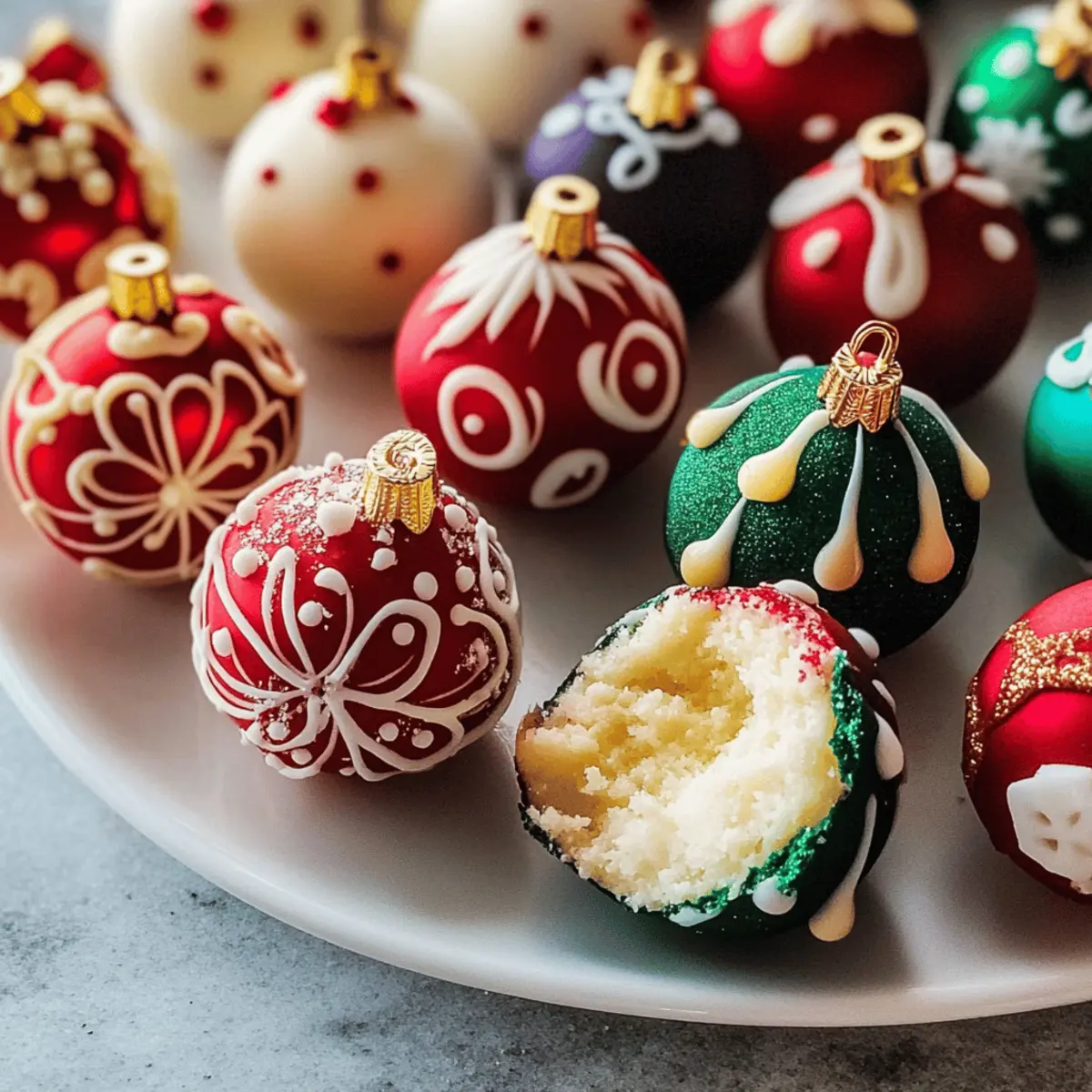 Cake Ball Ornaments