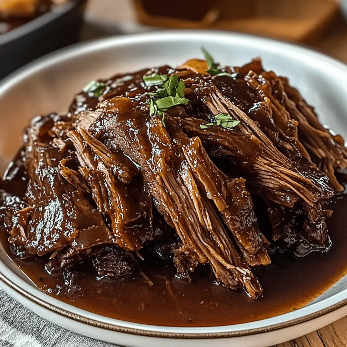 Caramelized Pulled Beef Brisket